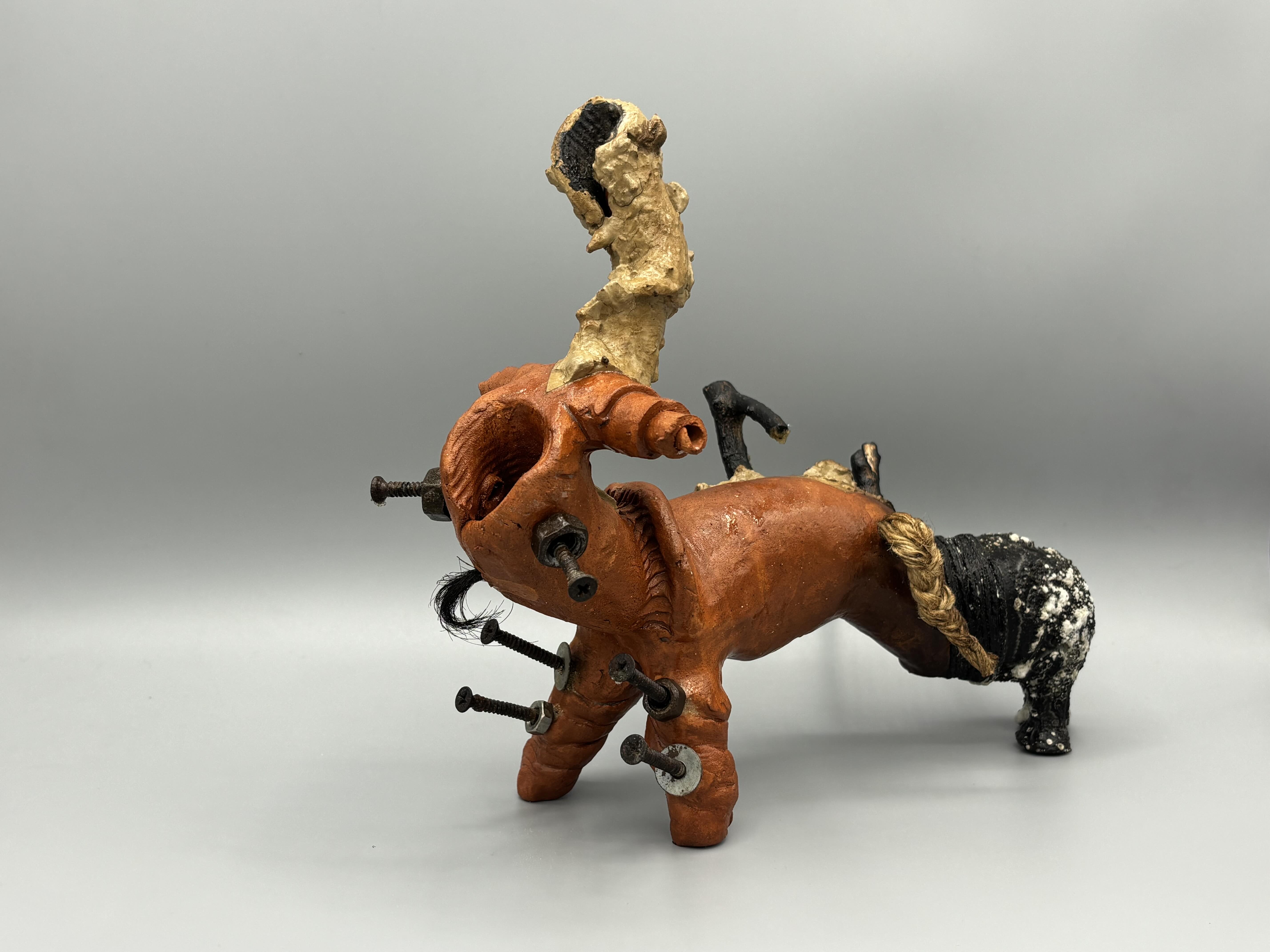 Mojahid Musa, found object, clay sculptures,dhaka art summit